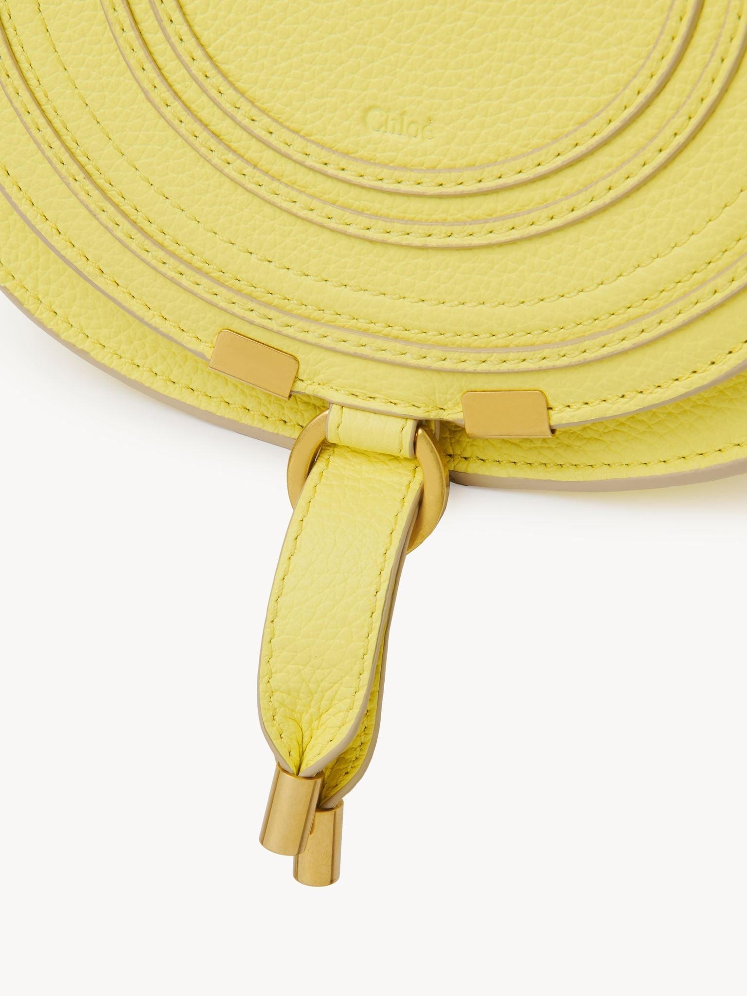 Petit sac porté épaule Marcie en cuir - Jonquille Jaune