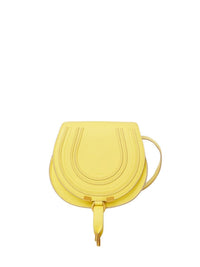 Petit sac porté épaule Marcie en cuir - Jonquille Jaune