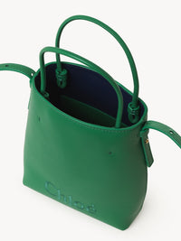 Mini sac cabas Chloé Sense en cuir - Vert Pop