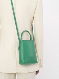 Mini sac cabas Chloé Sense en cuir - Vert Pop
