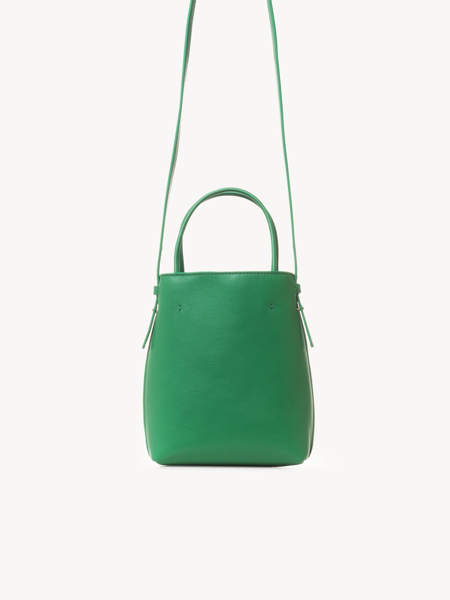 Mini sac cabas Chloé Sense en cuir - Vert Pop