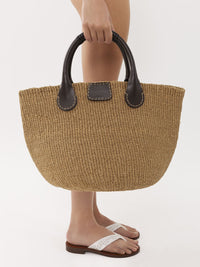 Grand sac panier Palma Chloé x Eres - Somber Brown
