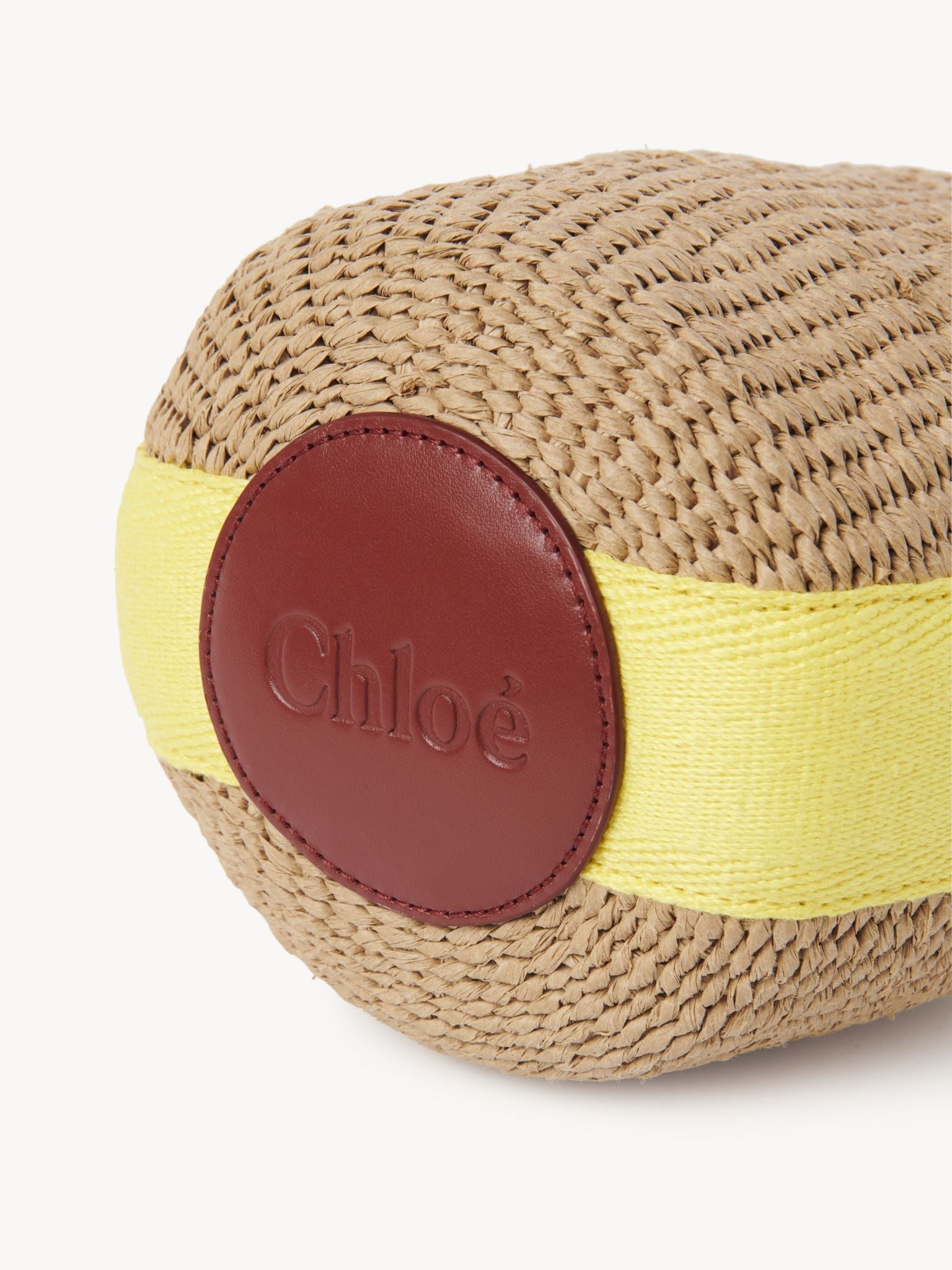Petit sac panier Woody - Yellow & Beige