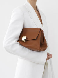 Pochette Penelope en cuir - Caramel