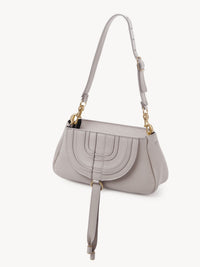 Petite pochette à bandoulière Marcie en cuir - Wild Grey