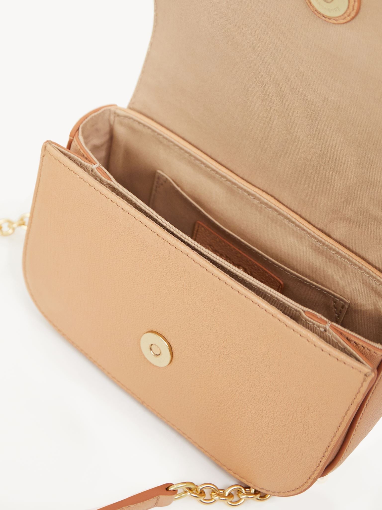 Sac chaîne Hana en cuir - Smooth Tan