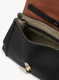 Sac souple porté épaule Penelope en cuir - Black
