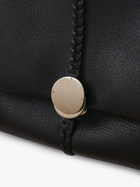 Sac souple porté épaule Penelope en cuir - Black