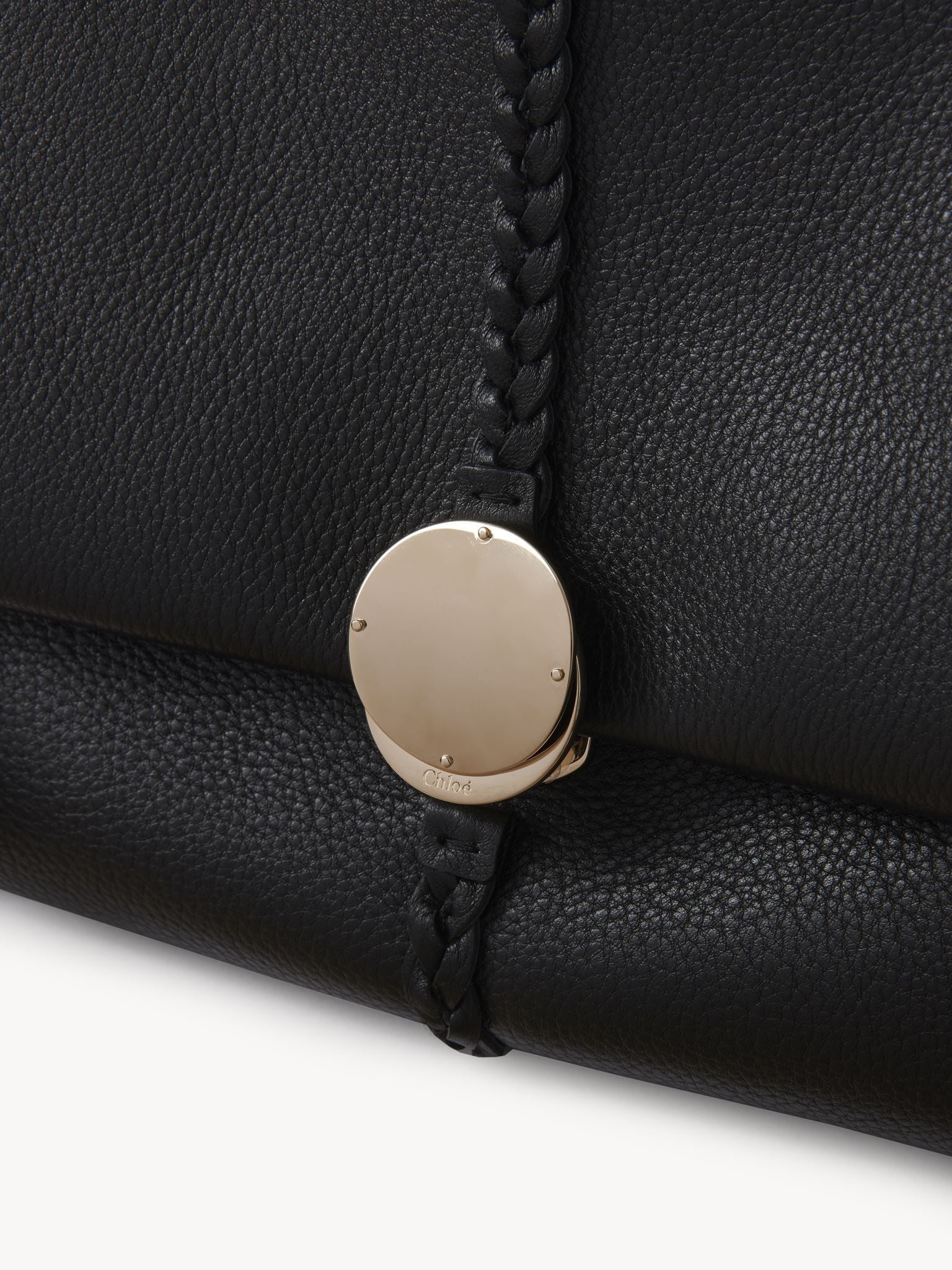 Sac souple porté épaule Penelope en cuir - Black