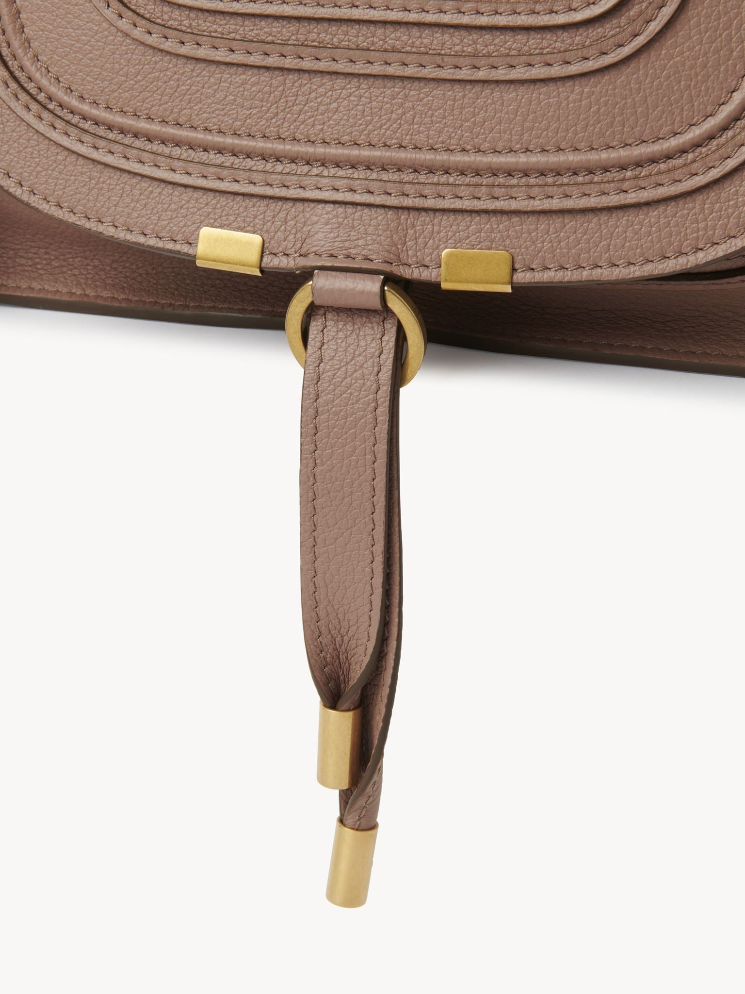 Petit sac double porté Marcie en cuir - Woodrose