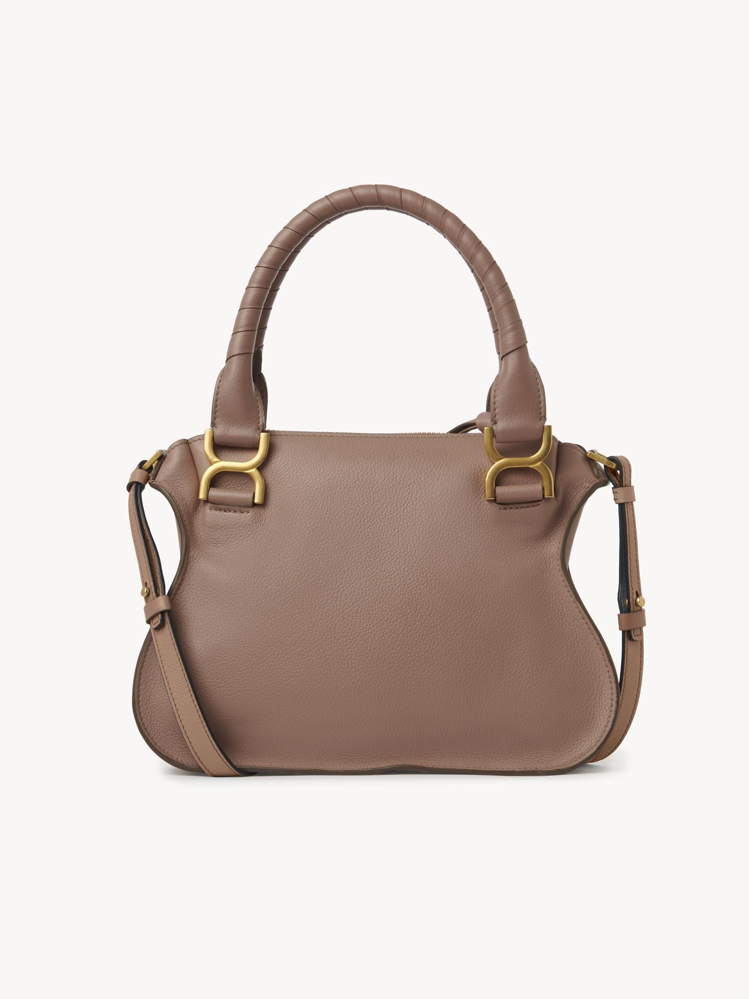 Petit sac double porté Marcie en cuir - Woodrose