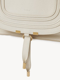 Sac double porté Marcie en cuir - Ivoire Brumeux