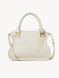 Sac double porté Marcie en cuir - Ivoire Brumeux