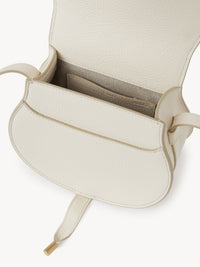 Petit sac porté épaule Marcie en cuir - Ivoire Brumeux