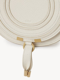 Petit sac porté épaule Marcie en cuir - Ivoire Brumeux