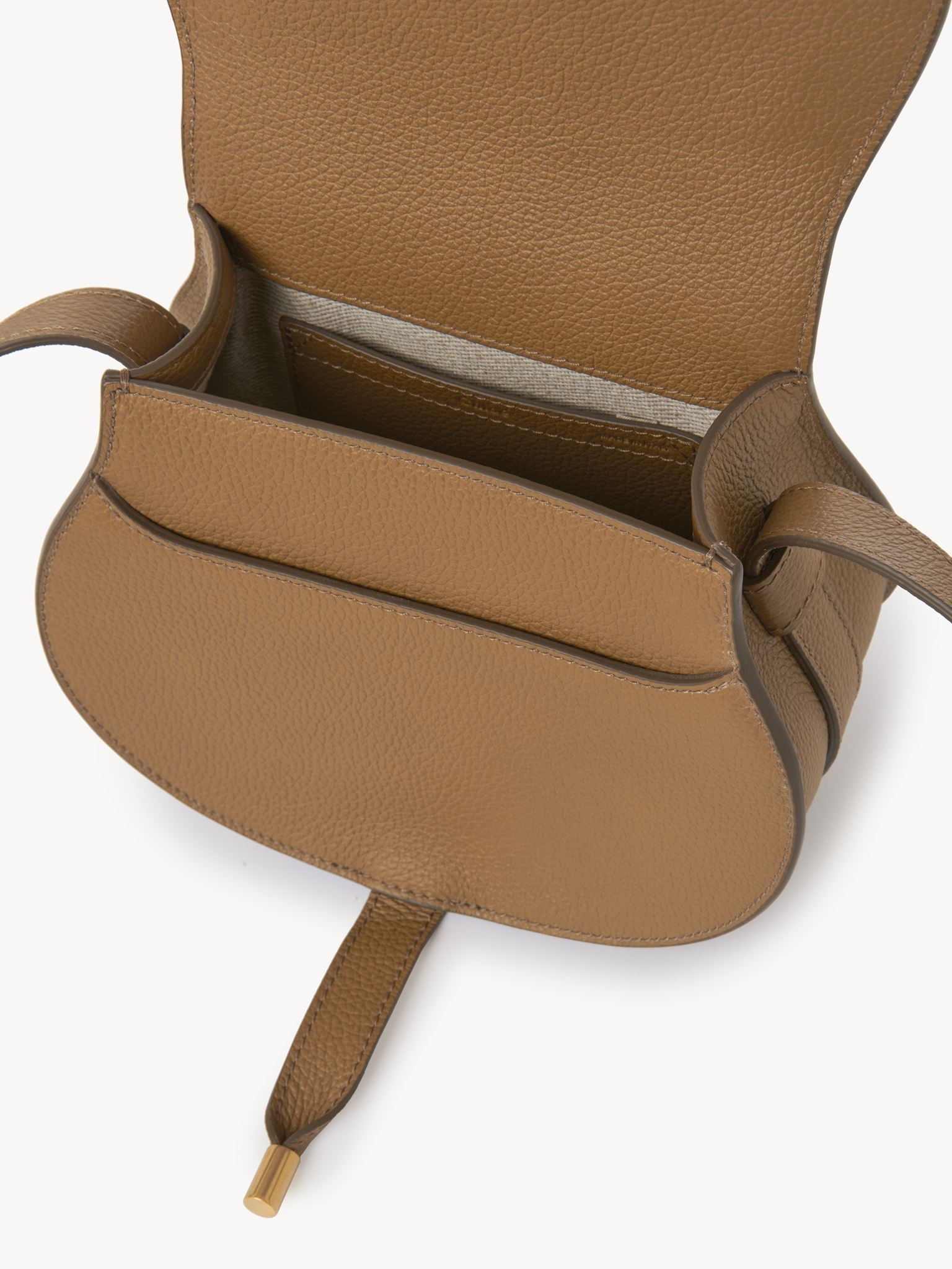 Petit sac porté épaule Marcie en cuir - Pottery Brown