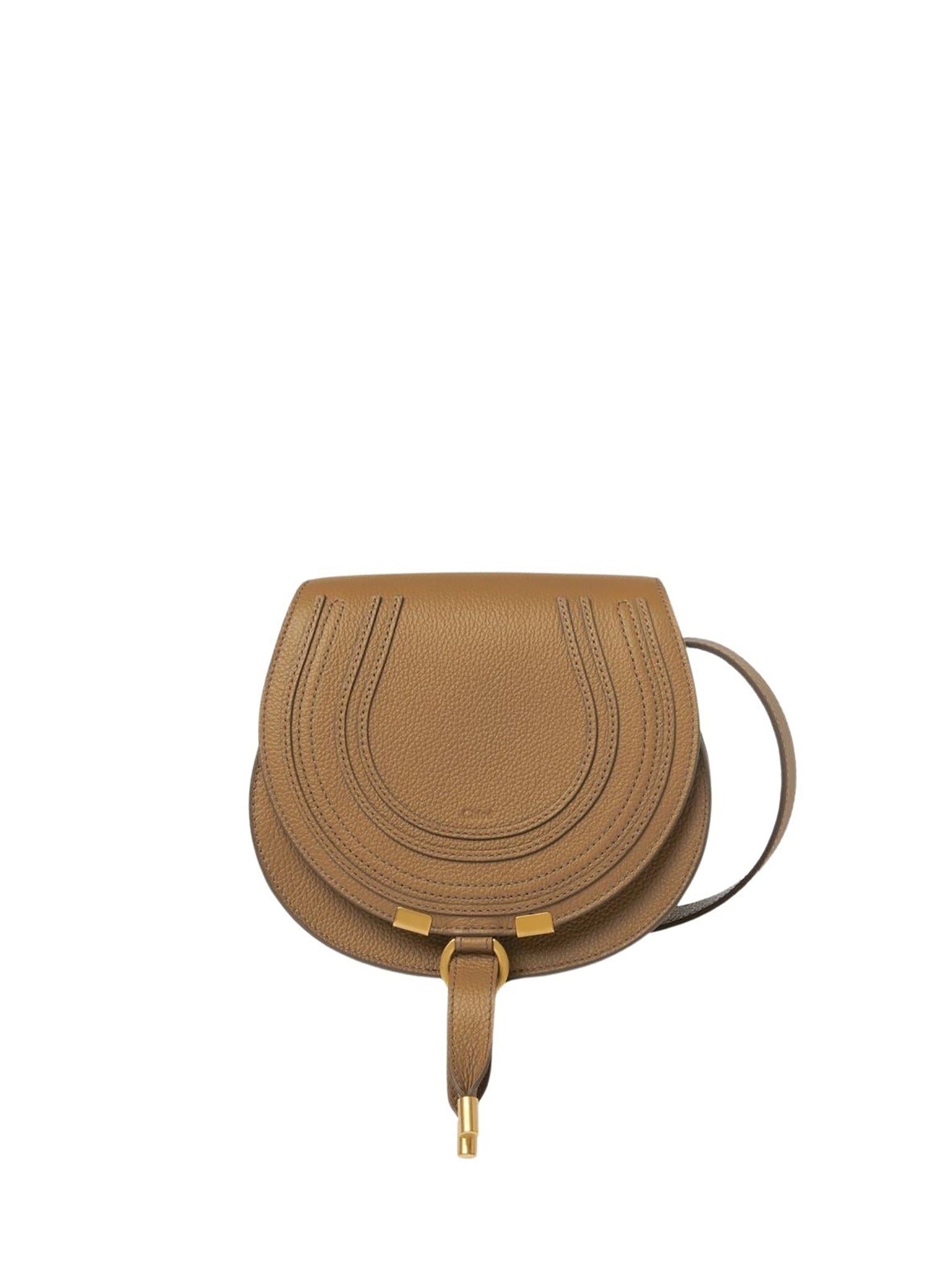 Petit sac porté épaule Marcie en cuir - Pottery Brown