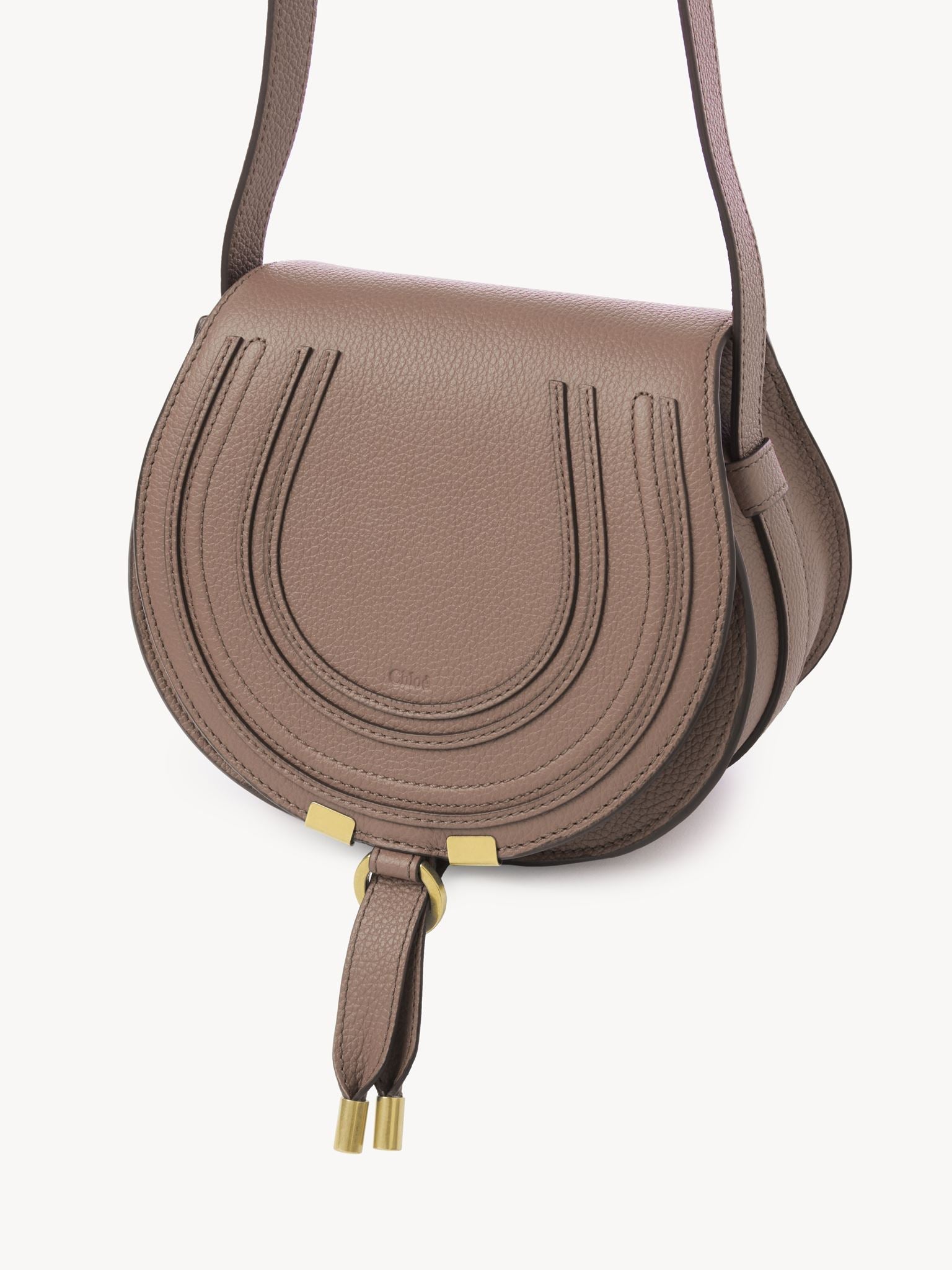 Petit sac porté épaule Marcie en cuir - Woodrose