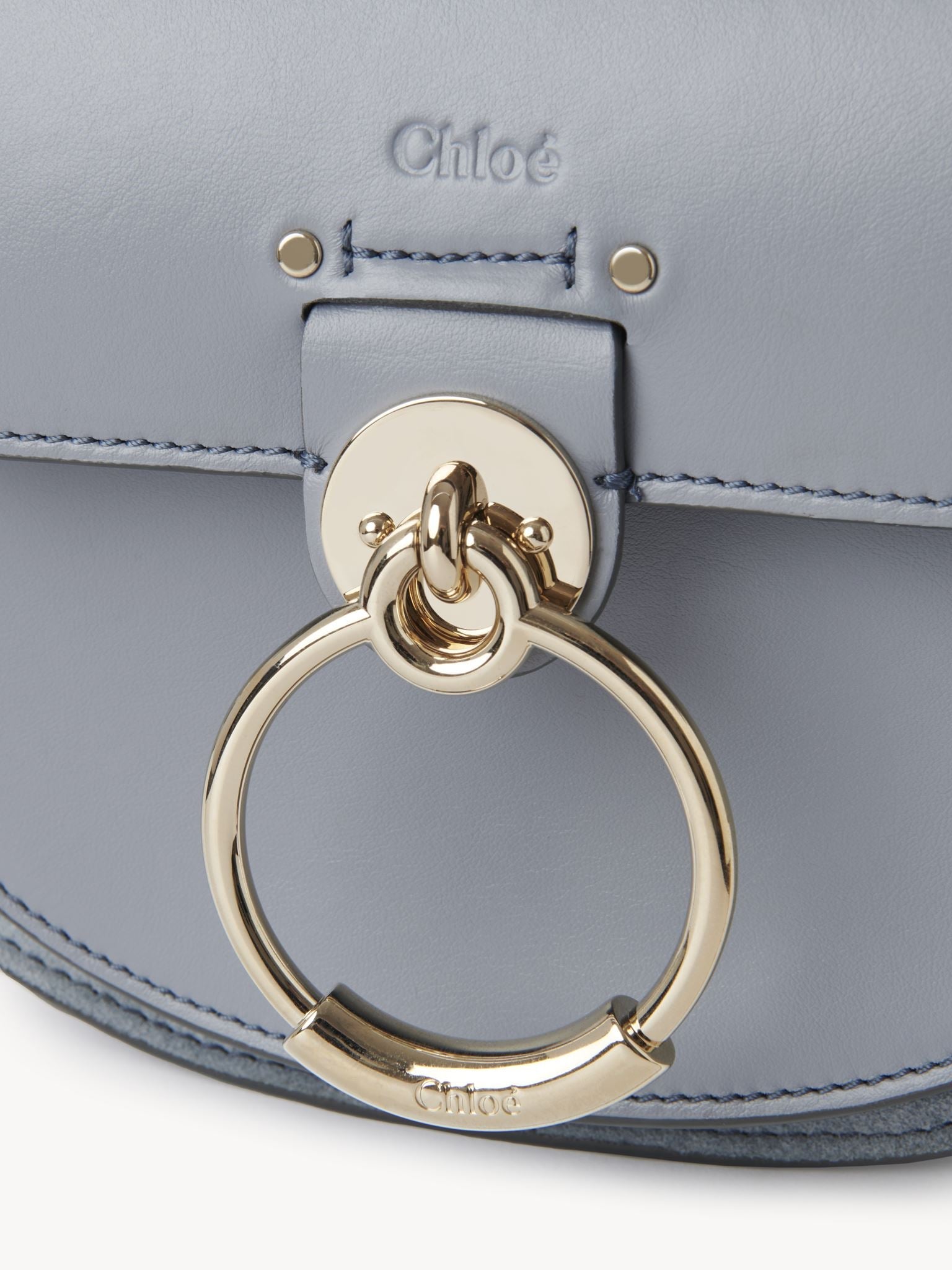 Petit sac Tess à bandoulière en cuir - Storm Blue