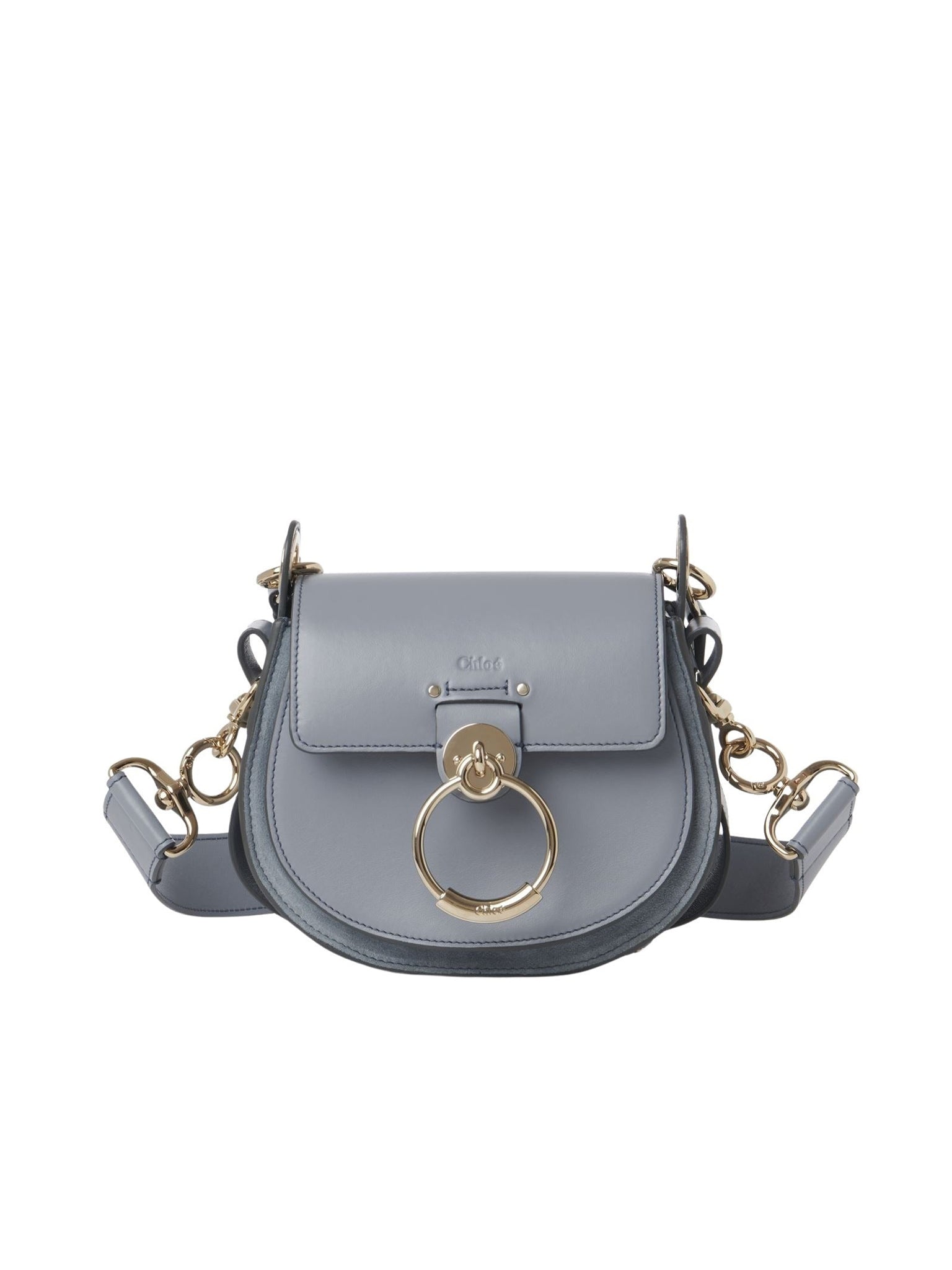 Petit sac Tess à bandoulière en cuir - Storm Blue