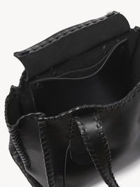 Sac cabas Mony en cuir - Black
