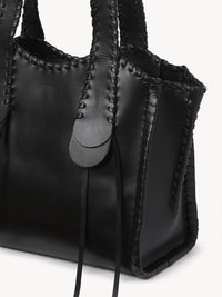 Sac cabas Mony en cuir - Black