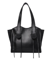 Sac cabas Mony en cuir - Black