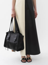 Sac cabas Mony en cuir - Black