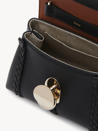 Mini sac souple porté épaule Penelope en cuir - Black