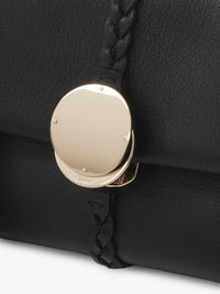 Mini sac souple porté épaule Penelope en cuir - Black