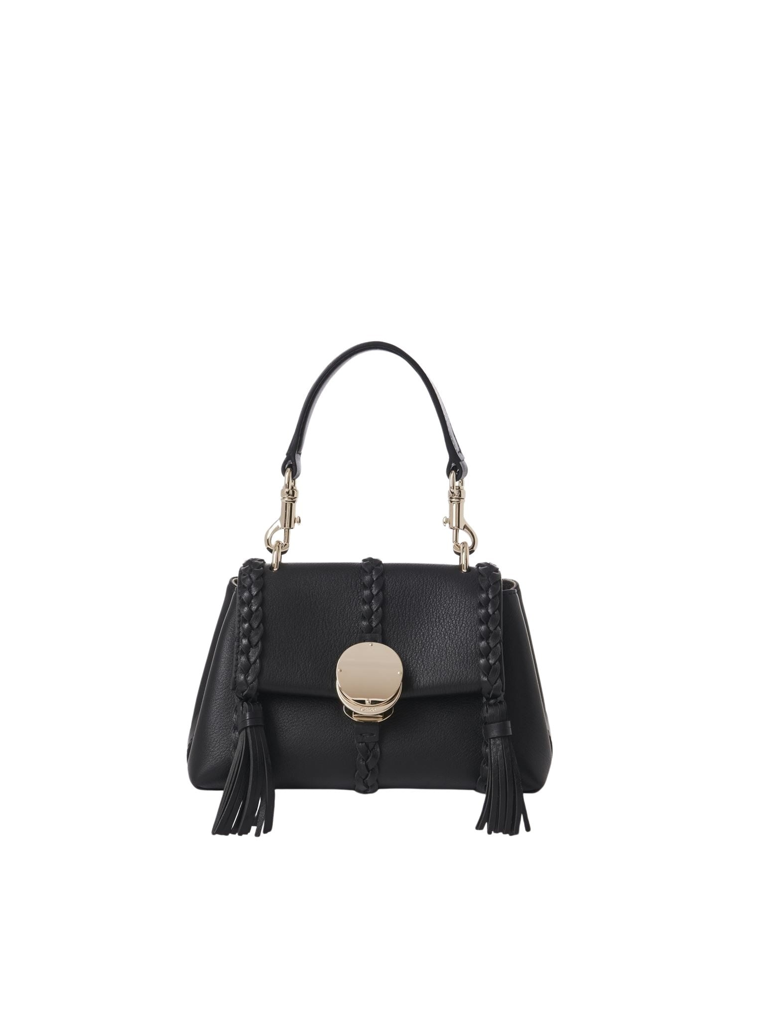 Mini sac souple porté épaule Penelope en cuir - Black