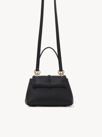 Mini sac souple porté épaule Penelope en cuir - Black