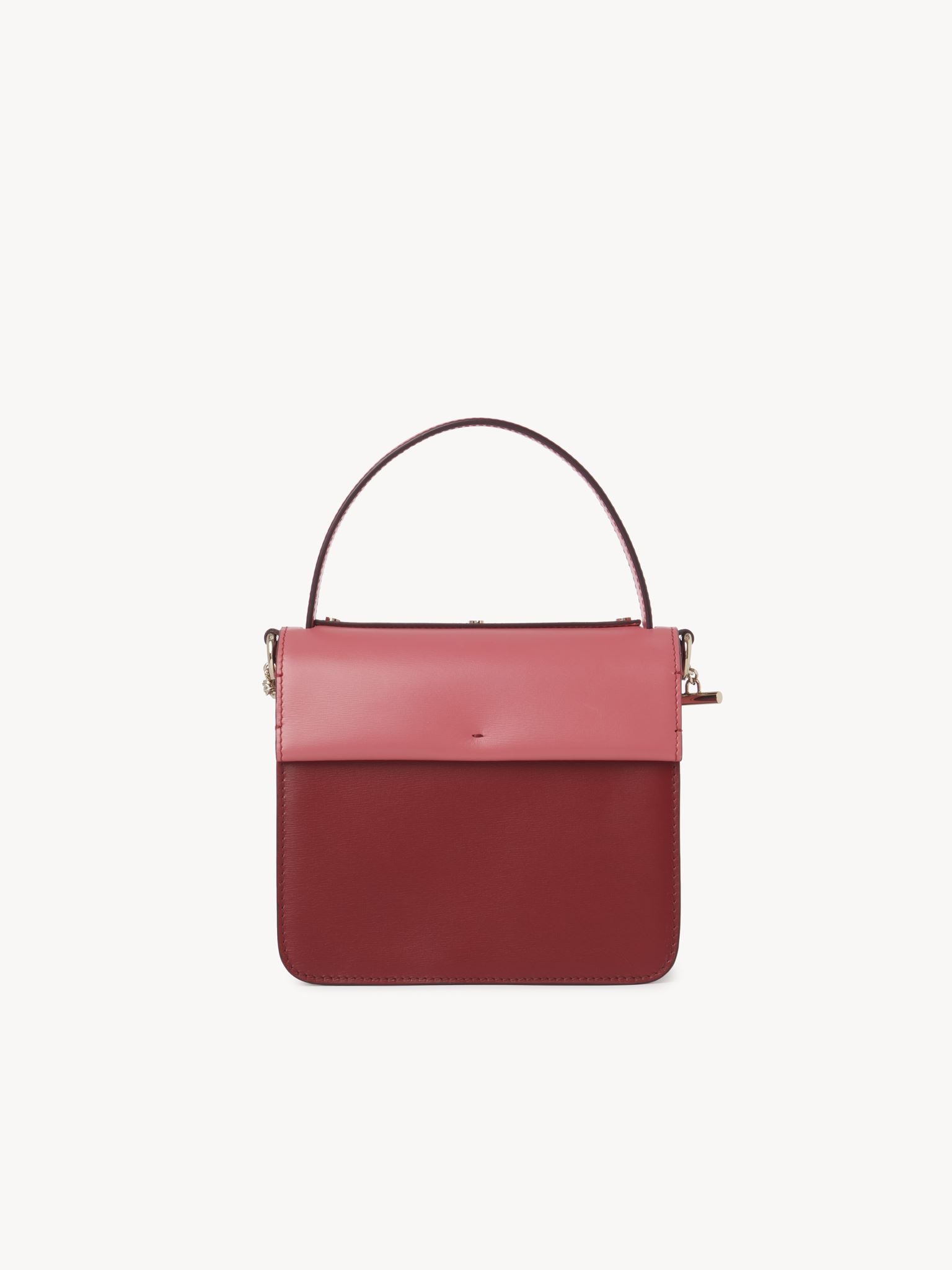 Petit sac à main Penelope en cuir - Rose Rouge
