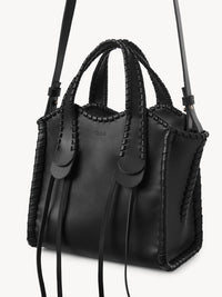 Petit sac cabas Mony en cuir - Noir