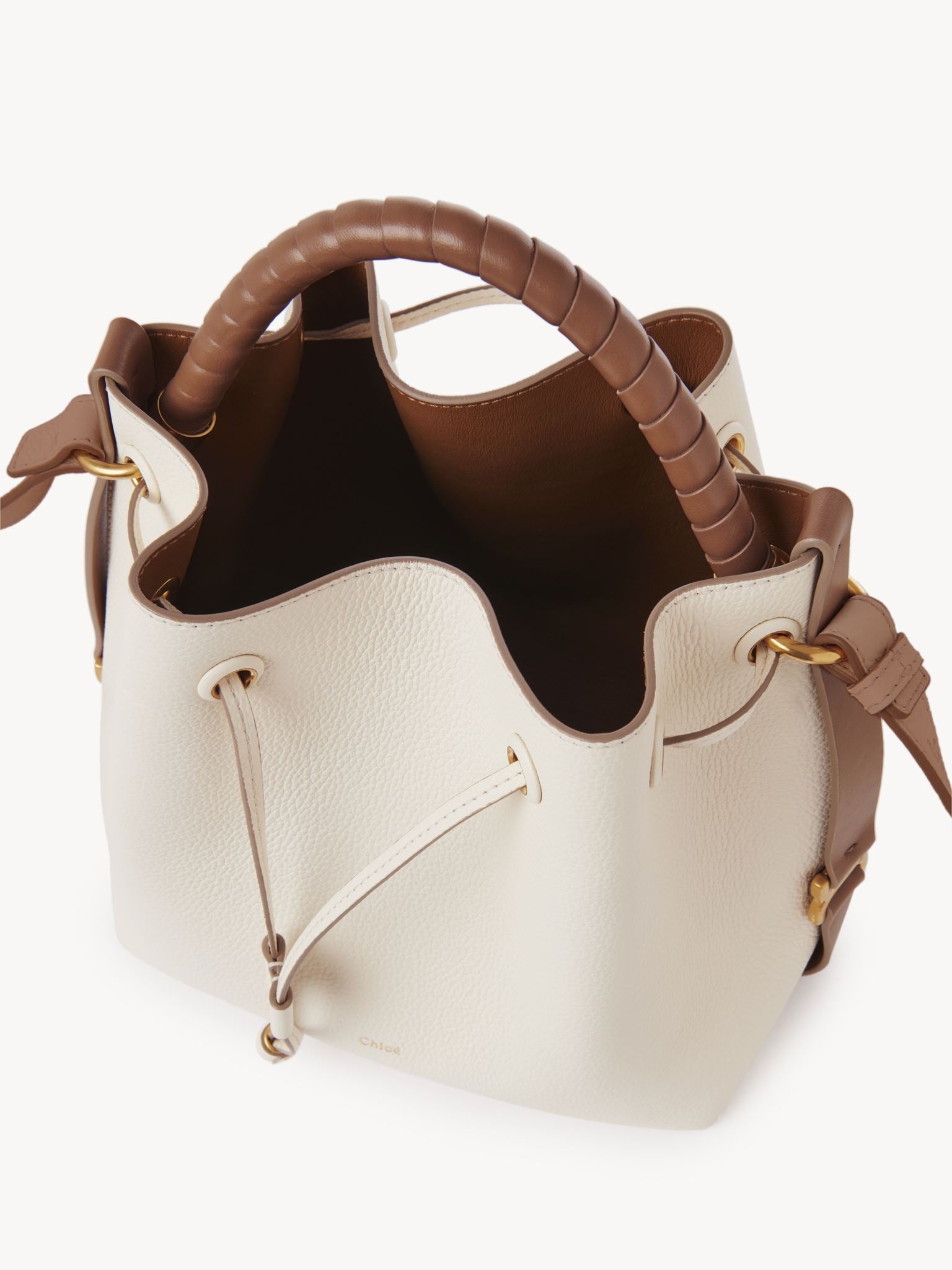 Sac seau Marcie en cuir - Misty Ivory