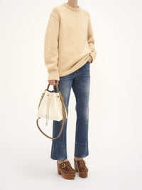 Sac seau Marcie en cuir - Misty Ivory