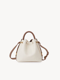 Sac seau Marcie en cuir - Misty Ivory