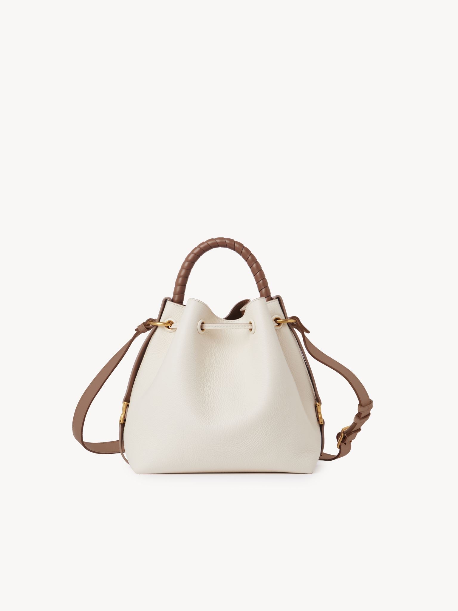 Sac seau Marcie en cuir - Misty Ivory