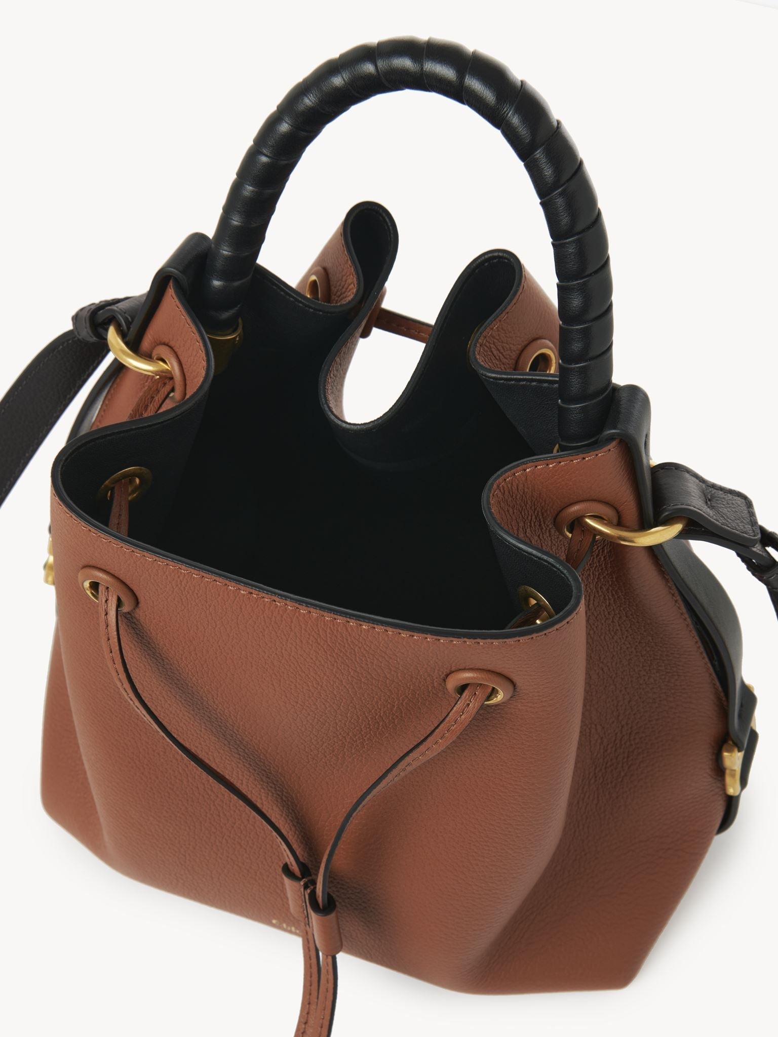Sac seau Marcie en cuir - Bronzer