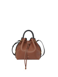 Sac seau Marcie en cuir - Bronzer