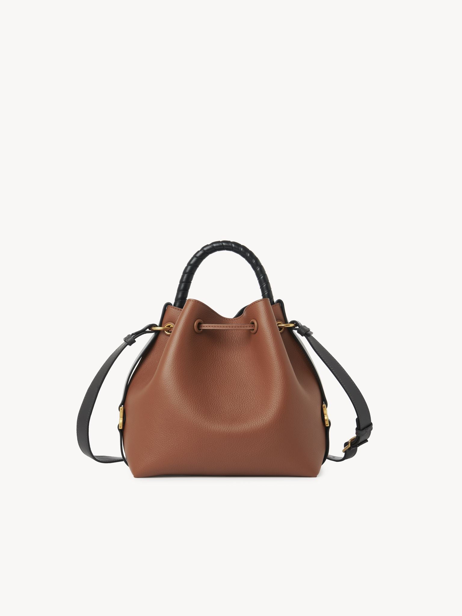Sac seau Marcie en cuir - Bronzer