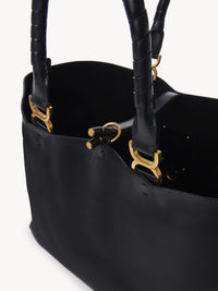 Sac cabas Marcie en cuir - Noir