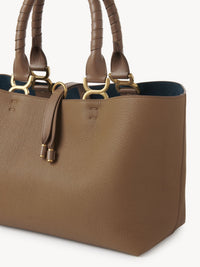 Petit sac cabas Marcie en cuir - Beige Désert
