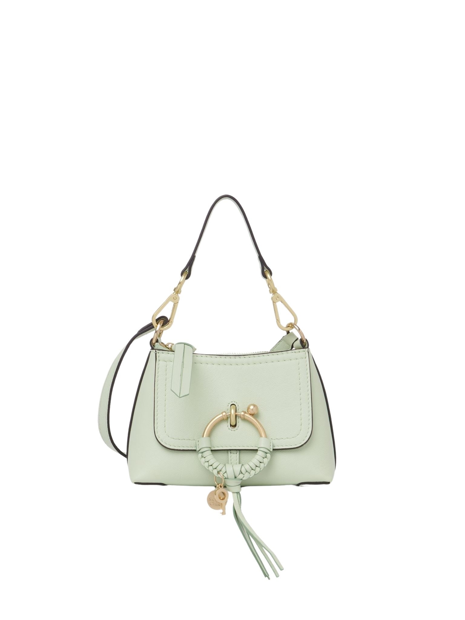 Mini sac Joan en cuir - Vert Pastel