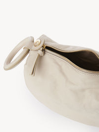 Sac Hana en cuir - Beige Ciment