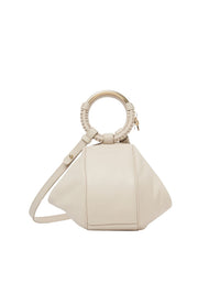 Sac Hana en cuir - Beige Ciment