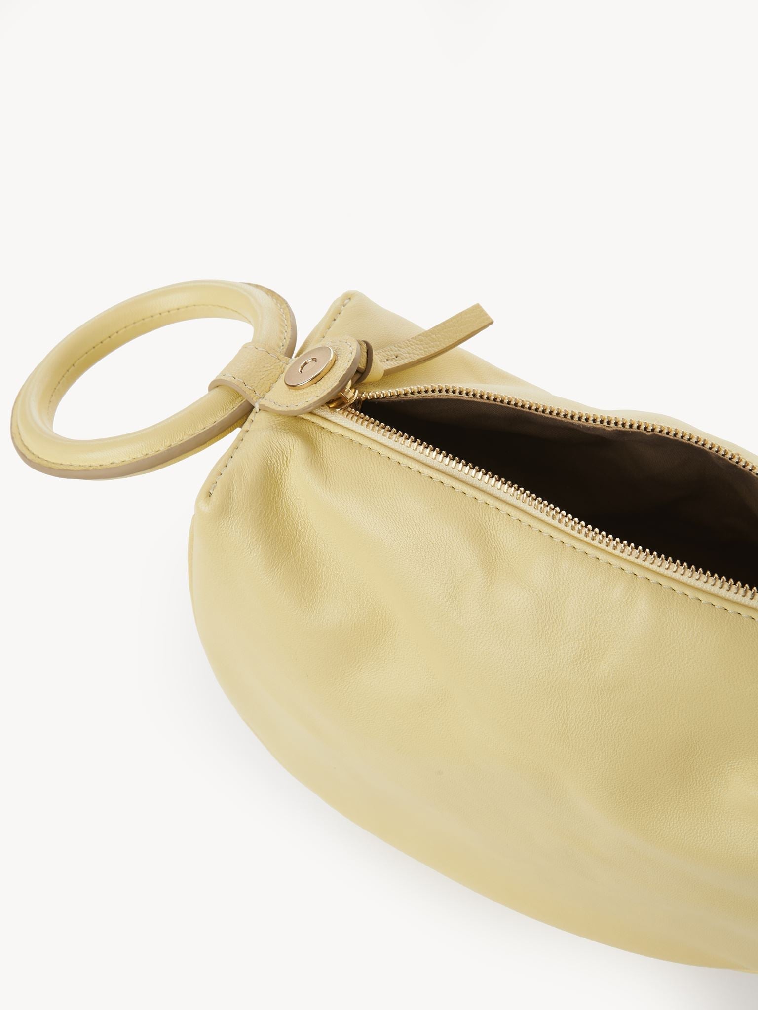 Sac Hana en cuir - Jaune Pur