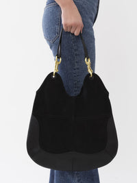 Sac cabas Hana en cuir - Noir