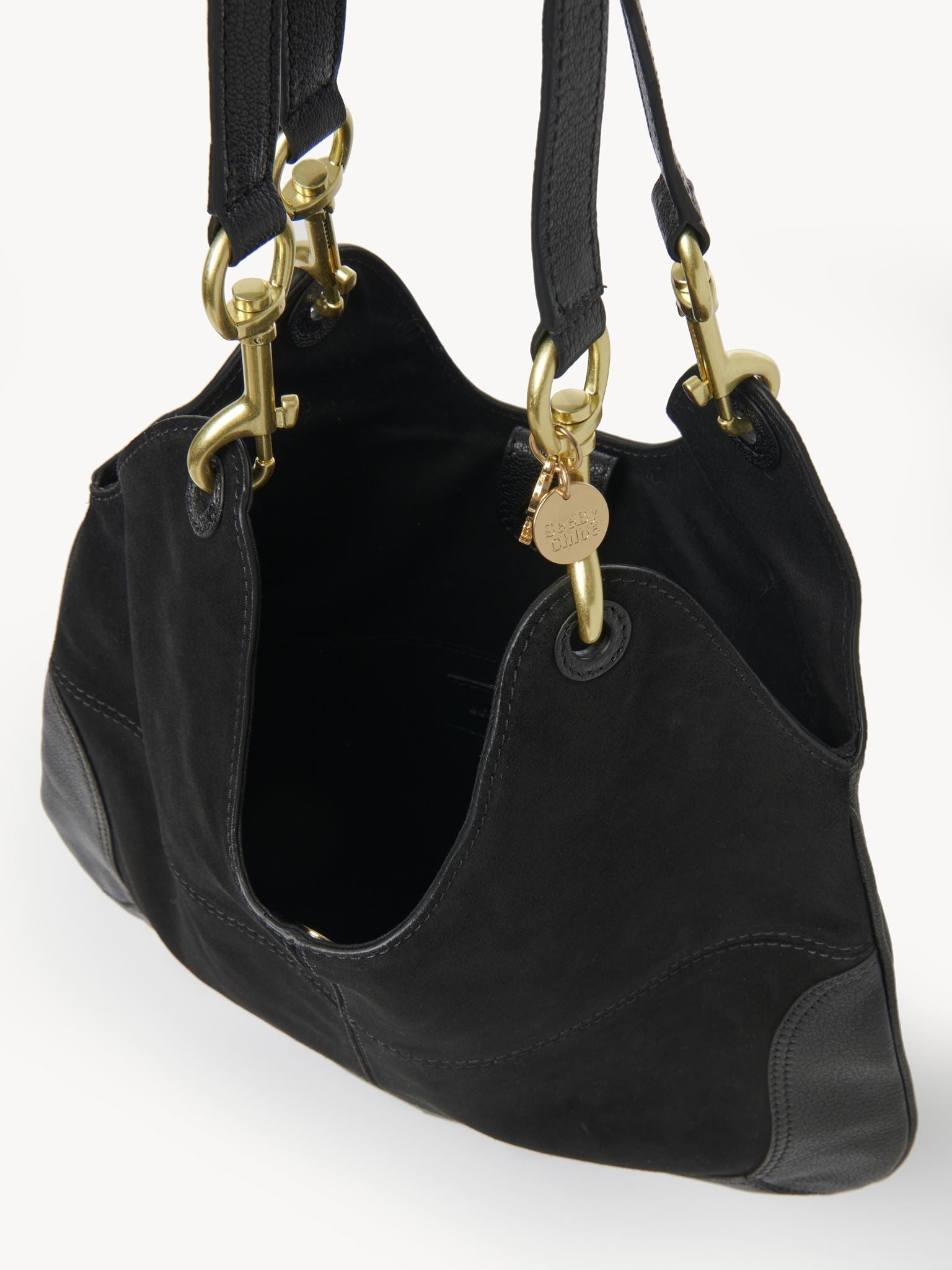 Sac cabas Hana en cuir - Noir
