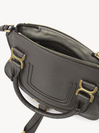 Petit sac double porté Marcie en cuir - Elephant Grey